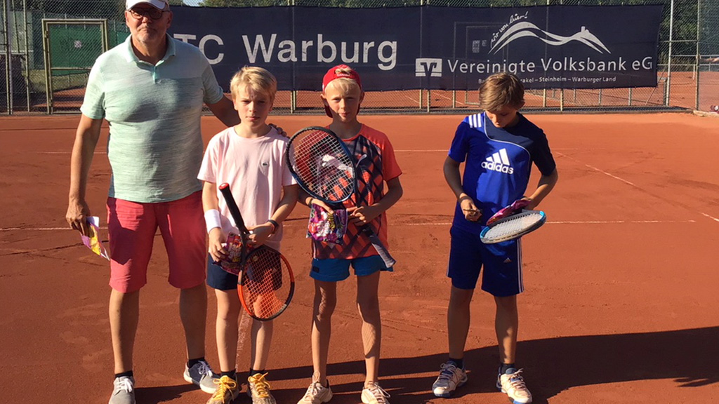 Sommerfest 2019, Kinder Siegerehrung Jungs, Tennisclub Warburg